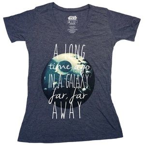 Star Wars Galaxy Far, Far Away Graphic Fitted Tee